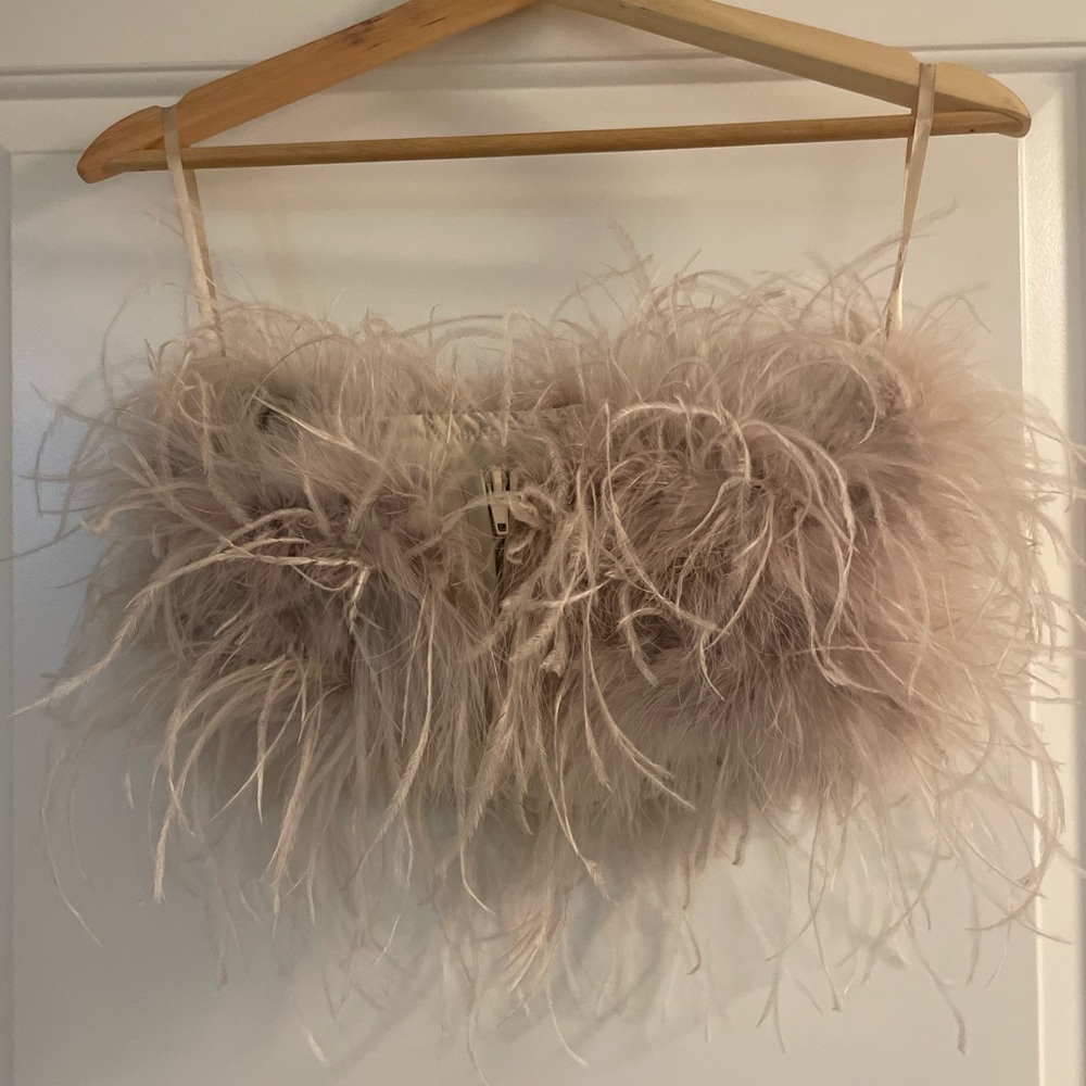 Lamarque Cream Feathered Bustier